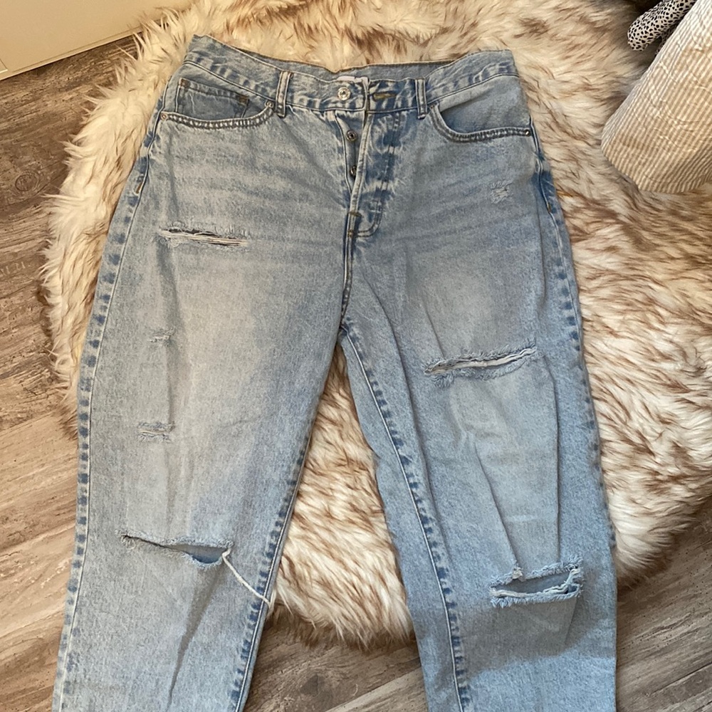 High rise forever21 mom jeans